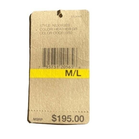 NWOT. - PURE DKNY Linen Cardigan, Gray, Minimalist, Neutral, Coastal, Beach, M/L - Picture 8 of 8